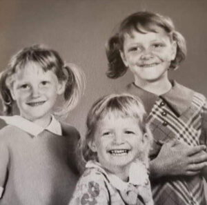 Connie, Nina & Carol as children in 1970