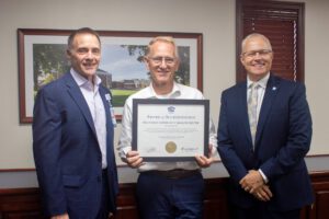 Mark Gross, John Robertson and JJ Hodshire with ACHC Accreditation