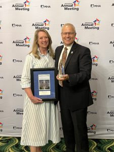 Laura Appel, MHA Executive Vice President, & JJ Hodshire, Hillsdale Hospital President & CEO