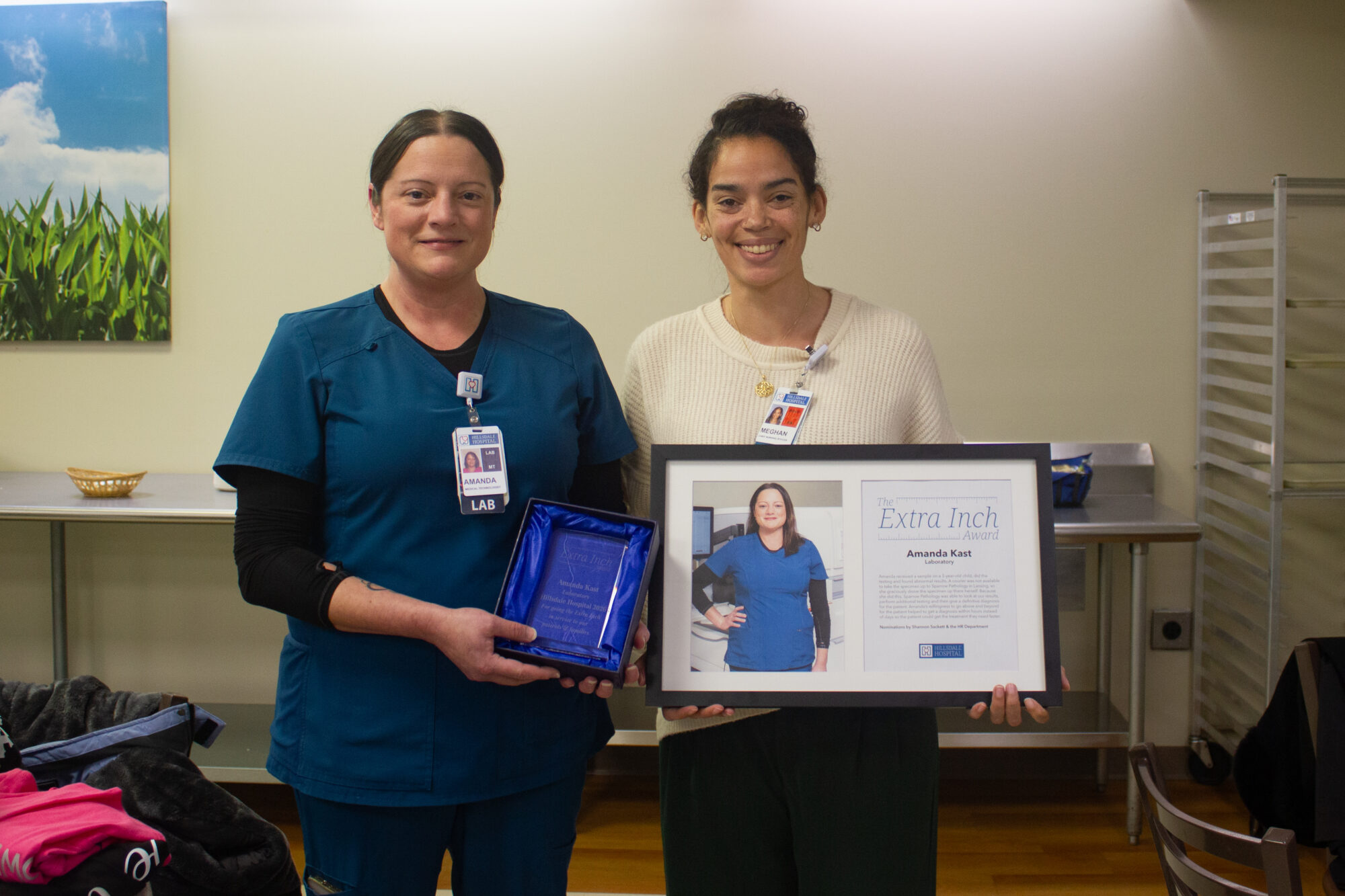 Amanda Kast MLS(ASCP) with Meghan Campbell, BSN, RN