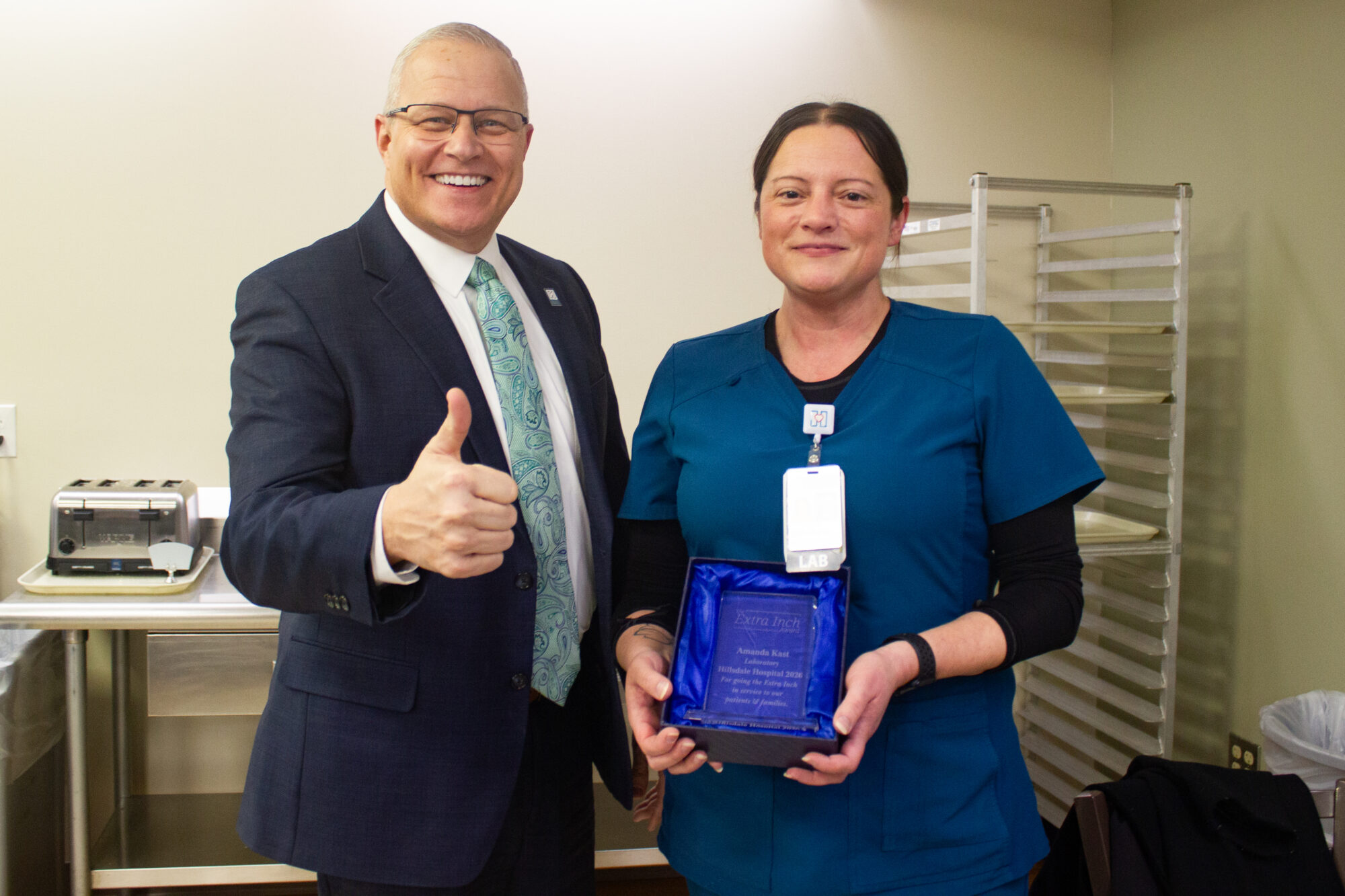 Amanda Kast MLS(ASCP) with JJ Hodshire